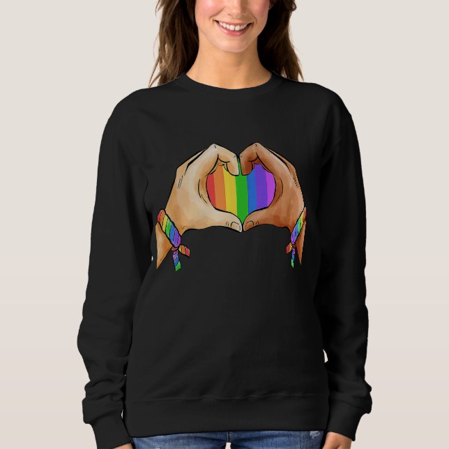 Sudadera Ropa De Orgullo Gay Lgbt Bandera Arcoiris Universi (Anverso)
