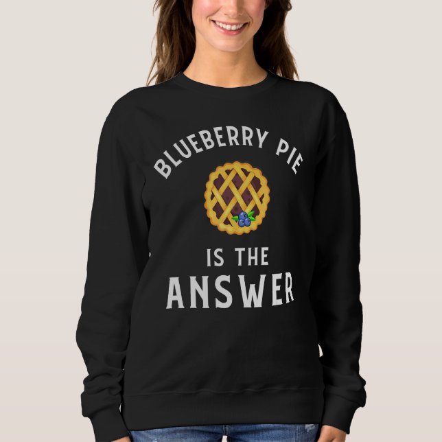Sudadera Ropa de pastel de arándanos Genial diseño de paste (Anverso)