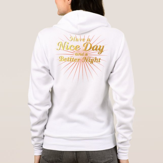 Sudadera Ropa de Paz al Atardecer: Mejor Noche Script Achem (Reverso)