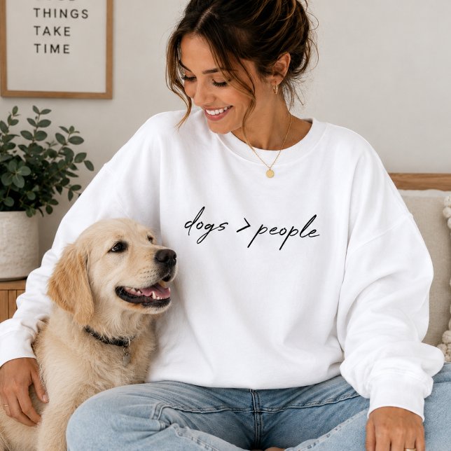 Sudadera | Ropa de regalo para mamá de perros, per (Dogs over people sweatshirt for pet lovers, dog moms, dog dads, and animal fans.)