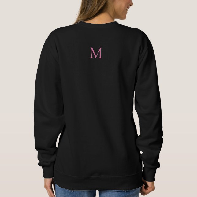 Sudadera Ropa de ropa Monogramada plantilla femenina (Reverso)