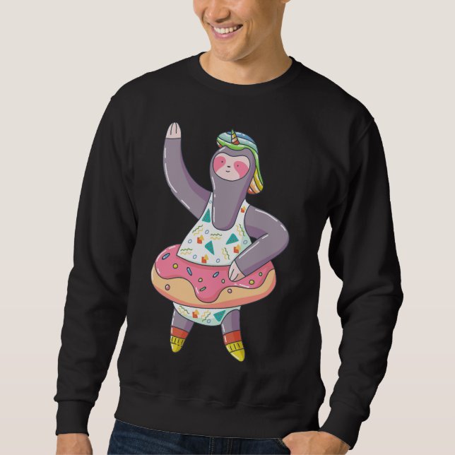 Sudadera Ropa de unicornio con rúcula flotante sin inflar (Anverso)