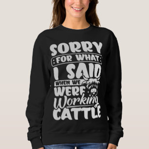 Sudadera Ropa de Vaca de las Tierras Altas Granjero de Gana