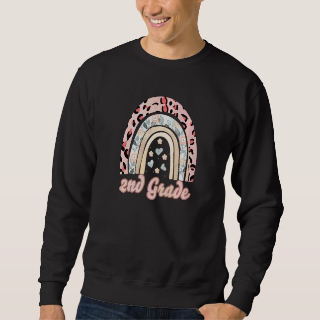 Sudadera Ropa de vuelta al cole para niñas de 2º grado leop (Anverso)