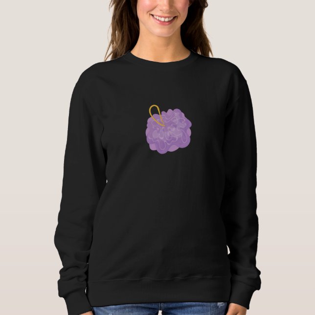 Sudadera Ropa Divertida de Lufa Morada (Anverso)