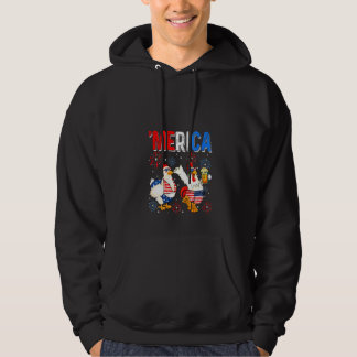 Sudadera Ropa divertida de pollo para mujeres 4 de julio be