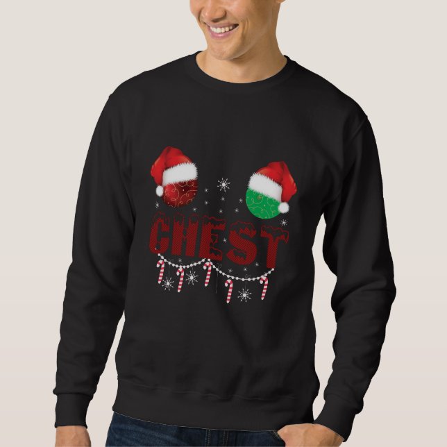 Sudadera Ropa interior de Navidad para parejas de Navidad  (Anverso)