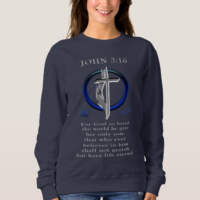 Sudadera Ropa John 3:16 (Anverso)