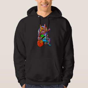 Sudadera Ropa marrón morena unicornio Tanzania Básquetbol J