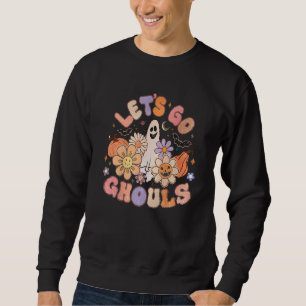 Sudadera Ropa Retro Groovy Vamos Fantasmas Halloween Fantas