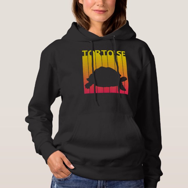Sudadera Ropa retro para animales de tortuga (Anverso)