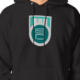 Sudadera Ropa urbana masculina ISD Turquesa Logo Retro