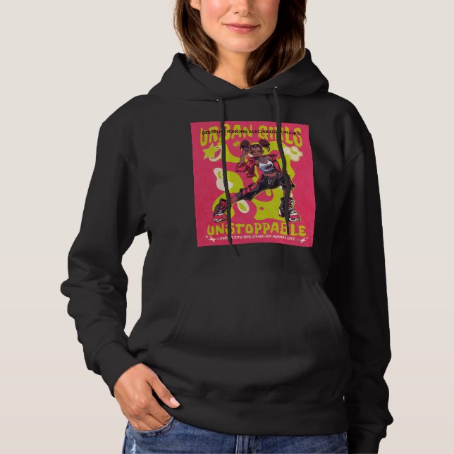 SUDADERA ROPA URBANA MUJER NEGRA (Anverso)