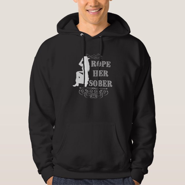 Sudadera Rope Her Sober Western Cowgirl Sober Anniversary A (Anverso)