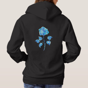 Sudadera Rosa azul en llamas