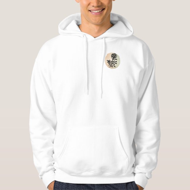 Sudadera Rosa de cabaña sobre la yema (Anverso)