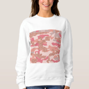 Sudadera Rosa de camuflaje Oro Rubor Modelo de ejército de