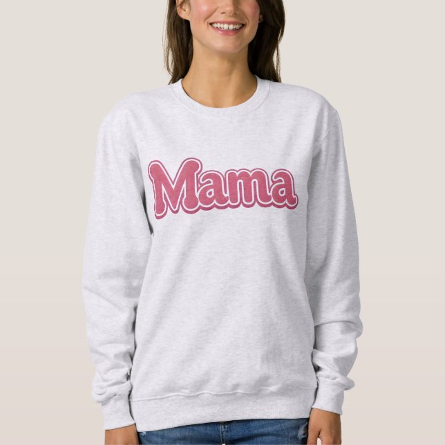 Sudadera Rosa De MAMA Increíble, Saltador De Vida  (Anverso)