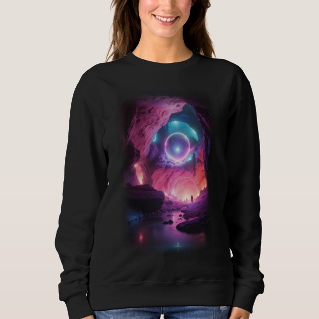 Sudadera Rosa de Piedra brillante 3D (Anverso)