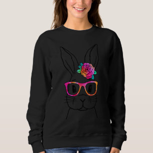 Sudadera Rosa de tintes y gafas de fiesta de Pascua