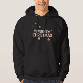 Sudadera Rosa Dorado Feliz Navidad - Diseño Navideño