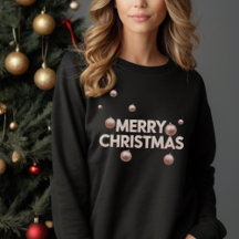 Rosa Dorado Feliz Navidad - Diseño Navideño