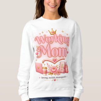Sudadera Rosa Dorado Mamá Trabajadora