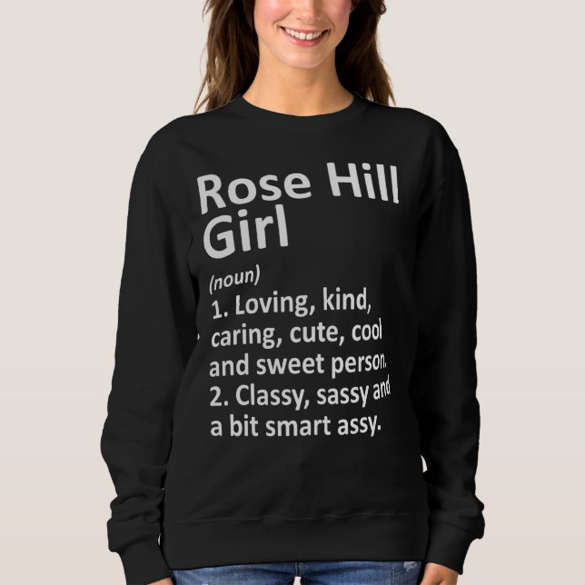 Sudadera Rosa Hill Chica Ks Kansas Funny City Home Roots (Anverso)
