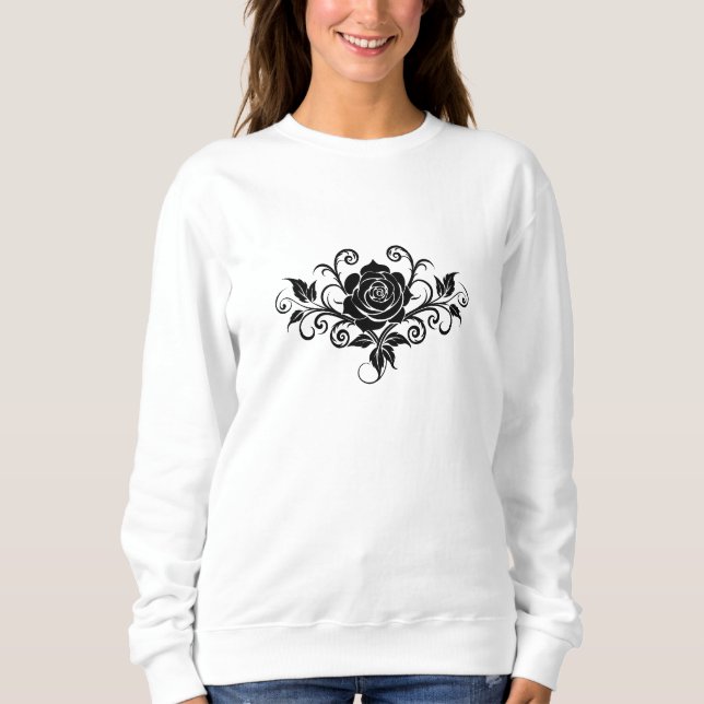 Sudadera Rosa Mark Women's Sweatshirt con comodidad suave (Anverso)