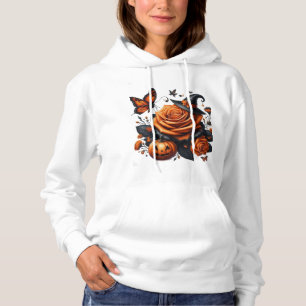 Sudadera Rosa Naranja de Halloween Sombrero de Bruja Calaba