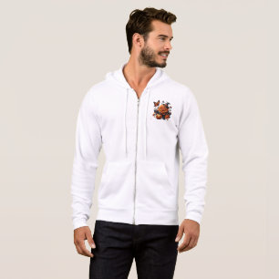 Sudadera Rosa Naranja de Halloween Sombrero de Bruja Calaba