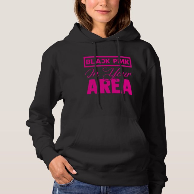 Sudadera Rosa Negro En Tu Área K Pop Kpop Korea Pop (Anverso)