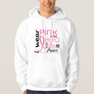 Sudadera Rosa para el héroe en cáncer de la tía pecho de