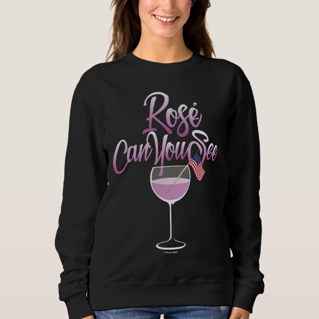 Sudadera Rosa ¿Puedes Ver Vino? (Anverso)