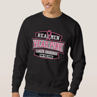 Sudadera Rosa REAL del desgaste de hombres para el cáncer