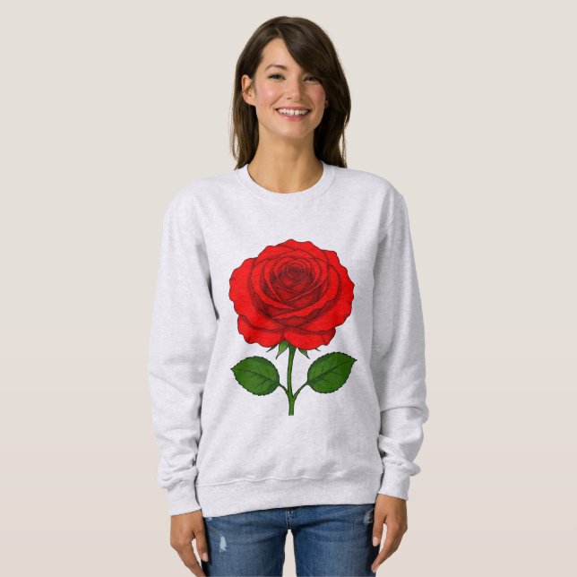 Sudadera Rosa Roja (Anverso completo)