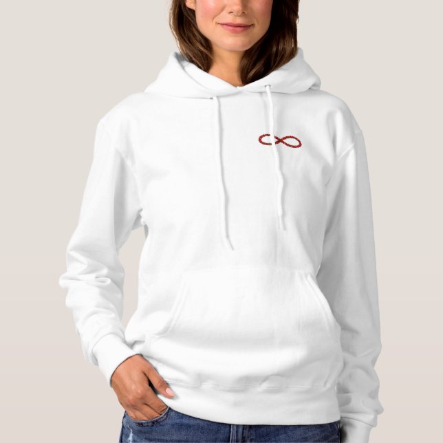 Sudadera Rosa Roja e Infinito   (Anverso)