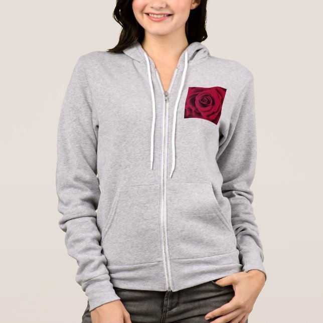 Sudadera Rosa Roja grande (Anverso)