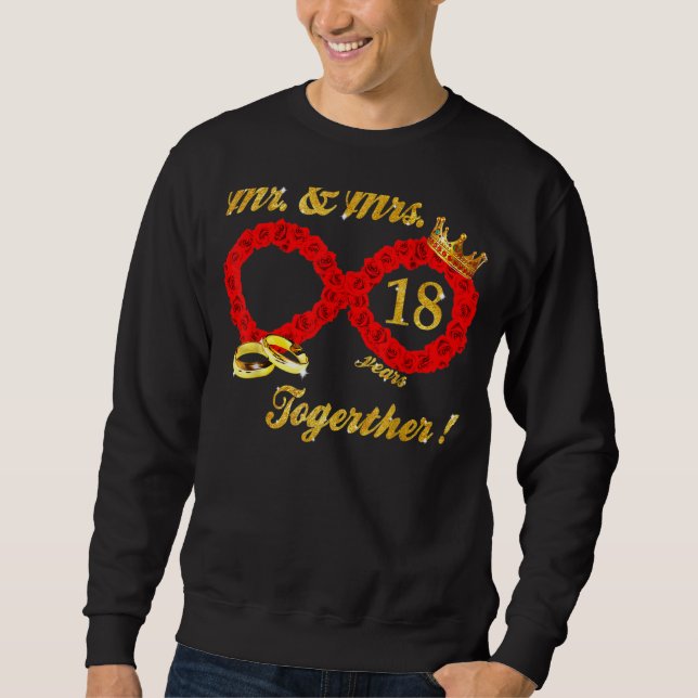Sudadera Rosa Sr. Sra. Infinite Love Together Casried Coupl (Anverso)