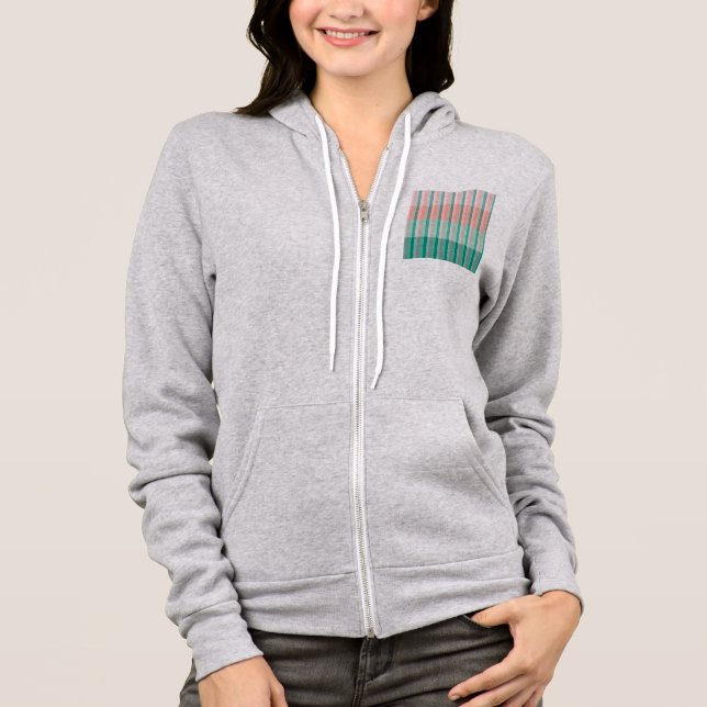 Sudadera Rosa Suave  Melocotón Ámbar Yucca y Verde Arbor Tr (Anverso)