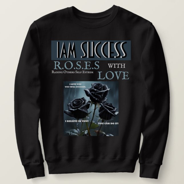 SUDADERA ROSAS CON AMOR (Anverso del diseño)