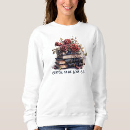 Sudadera Rosas de Amante de Libros, Club de Libro Personali
