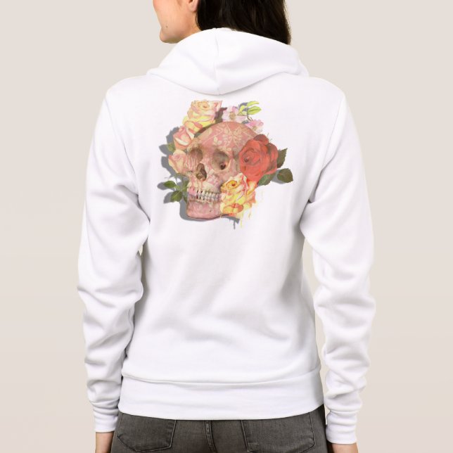 Sudadera Rosas de la moda azucarera Día del Gótico de Muert (Reverso)