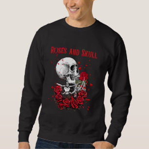 Sudadera Rosas de terror y calaveras Rosas divertidas