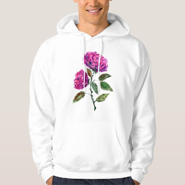 Sudadera Rosas morados (Anverso)