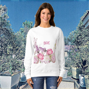 Sudadera Rosas rosadas románticas Valentine BAE Personaliza