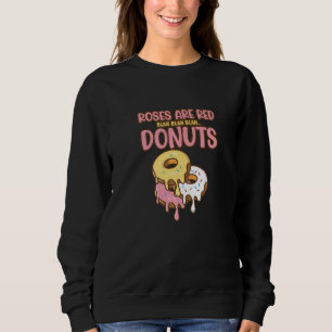 Sudadera Rosas son blah roja Donuts Baker Baking Donuts