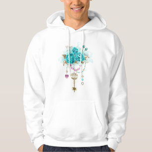 Sudadera Rosas turquesas con llaves
