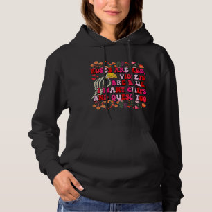 Sudadera Rosas Violetas Rojas Chips Azules Y Valen Queso Fu
