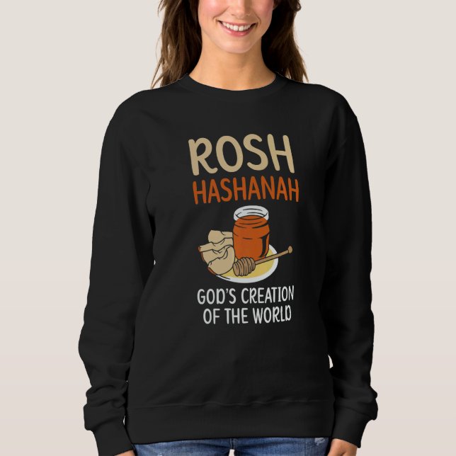 Sudadera Rosh Hashanah God's Creation Of The World Jewish N (Anverso)